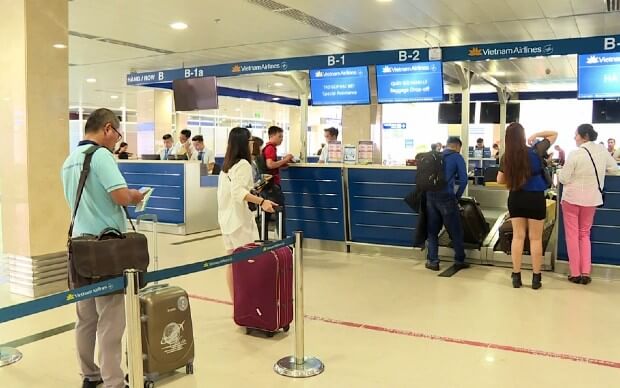 Quầy check in sân bay Nội Bài